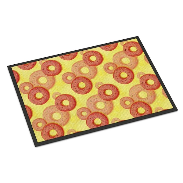 Carolines Treasures Watercolor Just Donuts Indoor or Outdoor Mat, 18 x 27 in. BB7561MAT - main